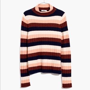 Striped Evercrest Turtleneck Sweater in Coziest Yarn